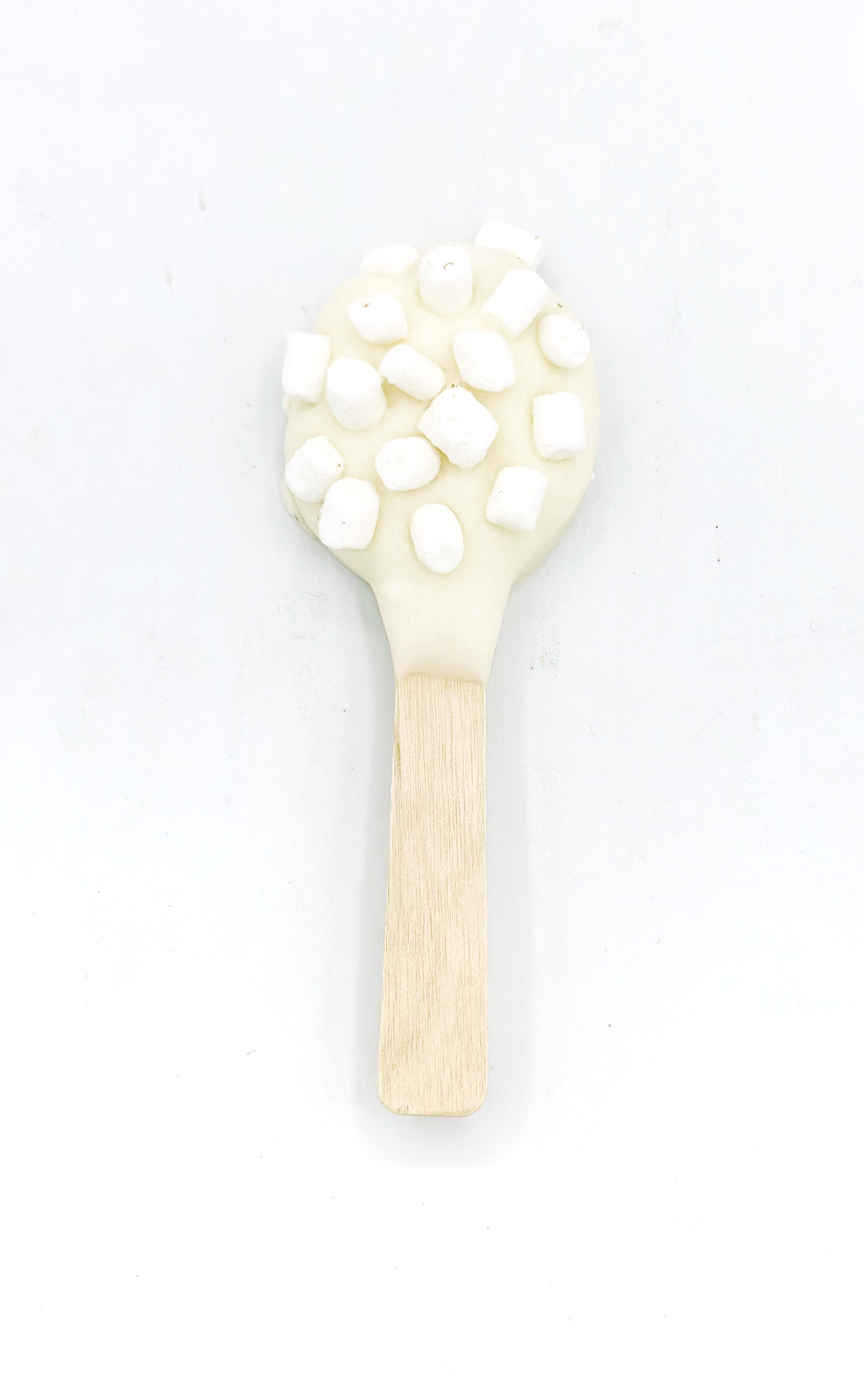 White chocolate spoon