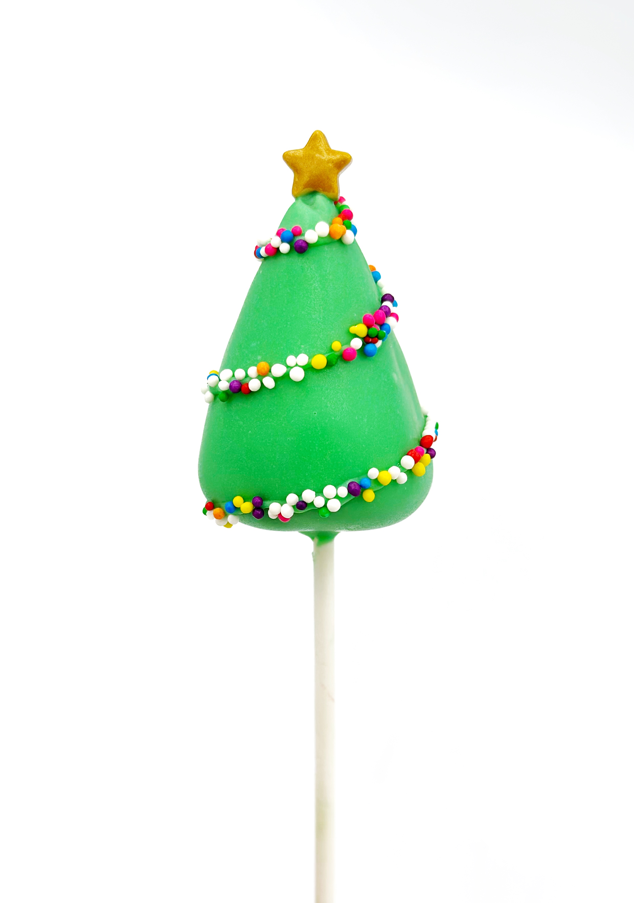 Christmas tree cake pop 